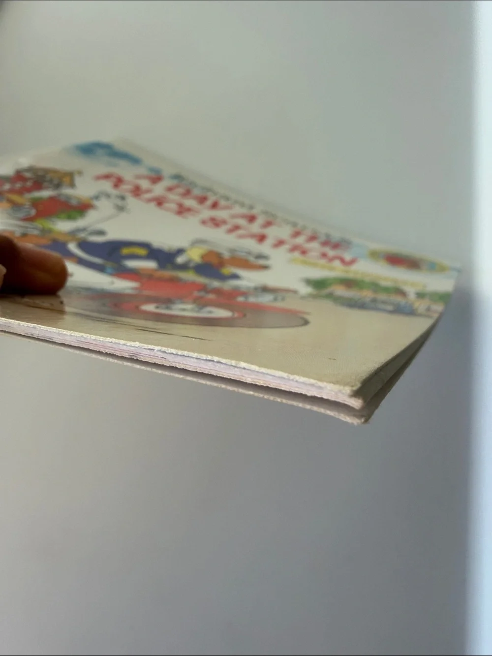's A Day at the Police Station - Children's Sticker Book (White/Red)